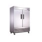 Dukers D55R 2-Door Commercial Refrigerator in Stainless Steel