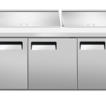 Juneau 72″ Refrigerated Prep Table, 3 Doors, 11 cu.ft Capacity, 115 V, 510 W