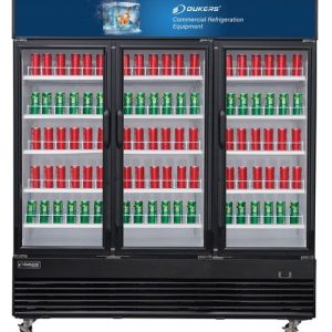 DSM-69R Commercial Glass Swing 3-Door Merchandiser Refrigerator