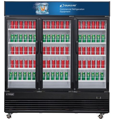 DSM-69R Commercial Glass Swing 3-Door Merchandiser Refrigerator